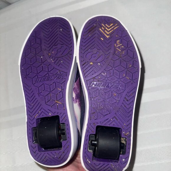 Heelys GALAXY Pro 20 Purple Sneaker Skate Shoes Youth Kids Size‎ 1 EUC - Picture 4 of 7